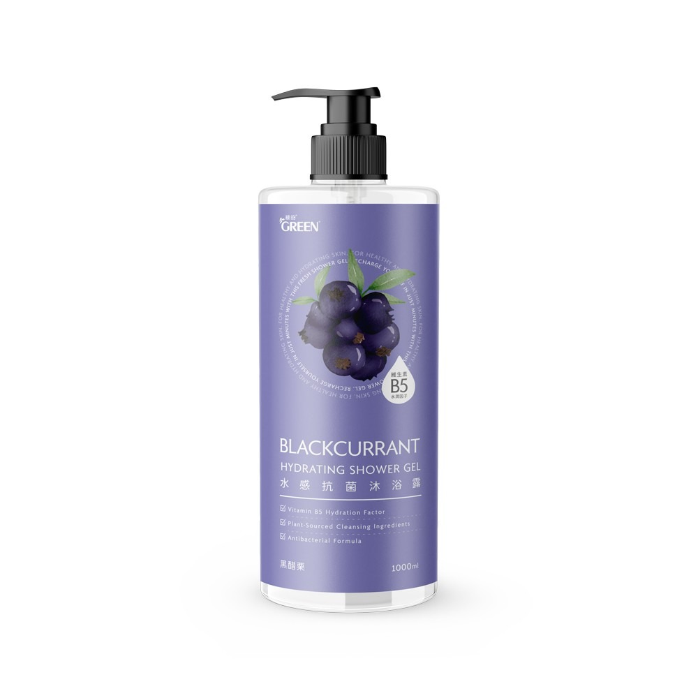 Green 綠的 水感抗菌 沐浴露 1000ml(茶樹/清新海洋/鼠尾草/黑醋栗)-規格圖4