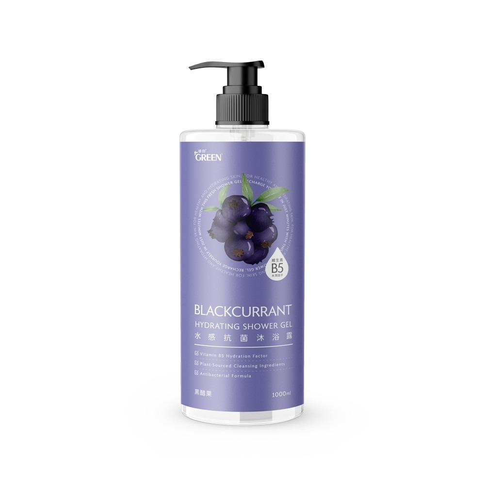 Green 綠的 水感抗菌 沐浴露 1000ml(茶樹/清新海洋/鼠尾草/黑醋栗)-規格圖6