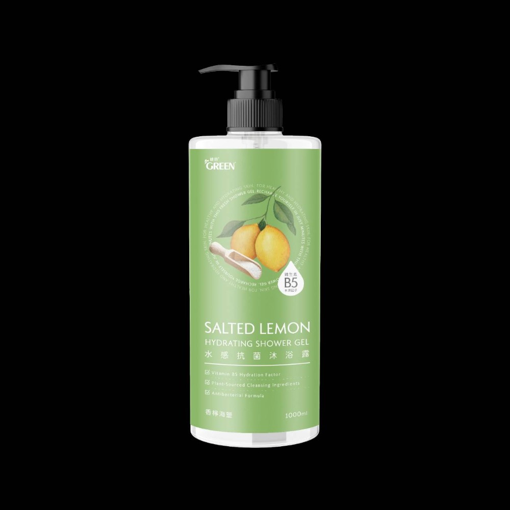 Green 綠的 水感抗菌 沐浴露 1000ml(茶樹/清新海洋/鼠尾草/黑醋栗)-規格圖6