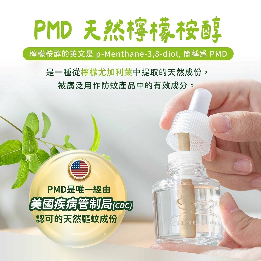 【鱷魚】天然草本液電組 (1器+1液)/補充液46ml (2罐裝)-細節圖5