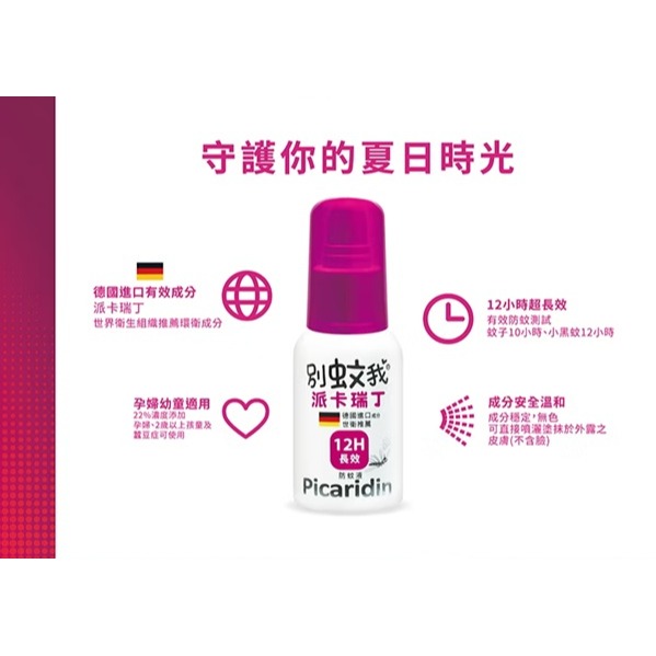 優生 別蚊我 派卡瑞丁長效防蚊液 60ml(液劑)/25ml(液劑) 派卡瑞丁防蚊液-細節圖5