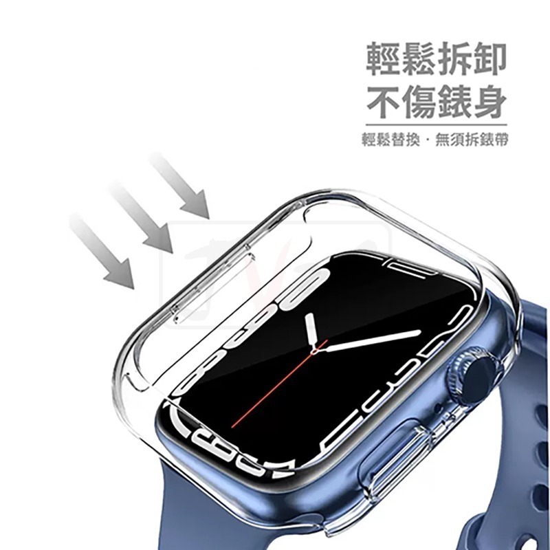 硬式邊框錶殼 手錶殼 適用 Apple Watch 保護殼 錶殼 8 7 SE 6 5 4 45 44 41 40-細節圖11