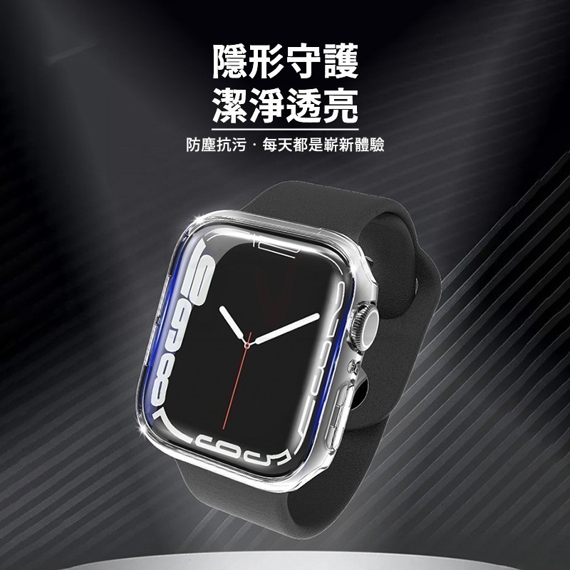 透明保護殼 手錶殼 適用 Apple watch保護殼 錶殼 8 7 SE 6 5 45 41 40 42 44 49-細節圖4