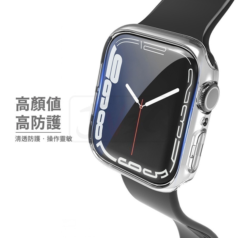 透明保護殼 手錶殼 適用 Apple watch保護殼 錶殼 8 7 SE 6 5 45 41 40 42 44 49-細節圖5