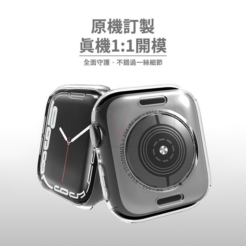 透明保護殼 手錶殼 適用 Apple watch保護殼 錶殼 8 7 SE 6 5 45 41 40 42 44 49-細節圖6