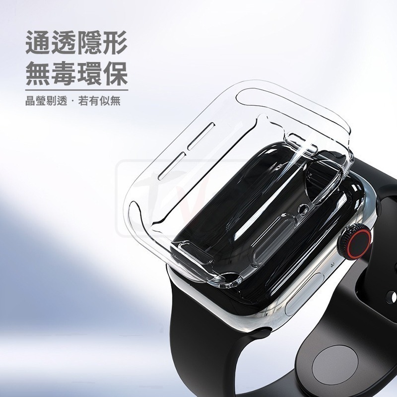 透明保護殼 手錶殼 適用 Apple watch保護殼 錶殼 8 7 SE 6 5 45 41 40 42 44 49-細節圖8