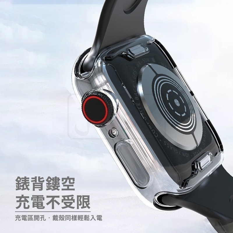 透明保護殼 手錶殼 適用 Apple watch保護殼 錶殼 8 7 SE 6 5 45 41 40 42 44 49-細節圖9