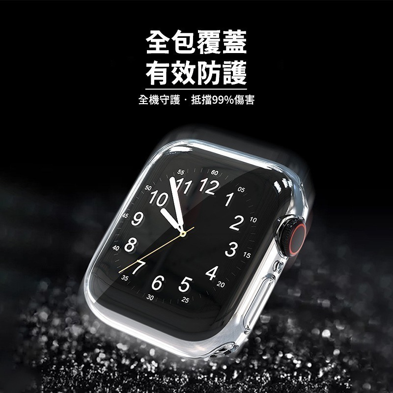 透明保護殼 手錶殼 適用 Apple watch保護殼 錶殼 8 7 SE 6 5 45 41 40 42 44 49-細節圖10