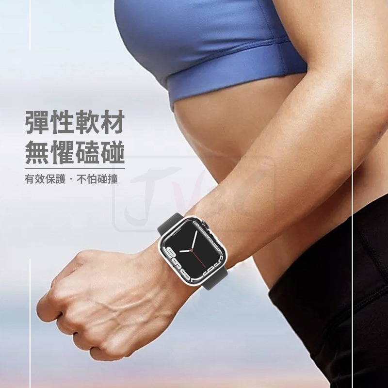 透明保護殼 手錶殼 適用 Apple watch保護殼 錶殼 8 7 SE 6 5 45 41 40 42 44 49-細節圖11