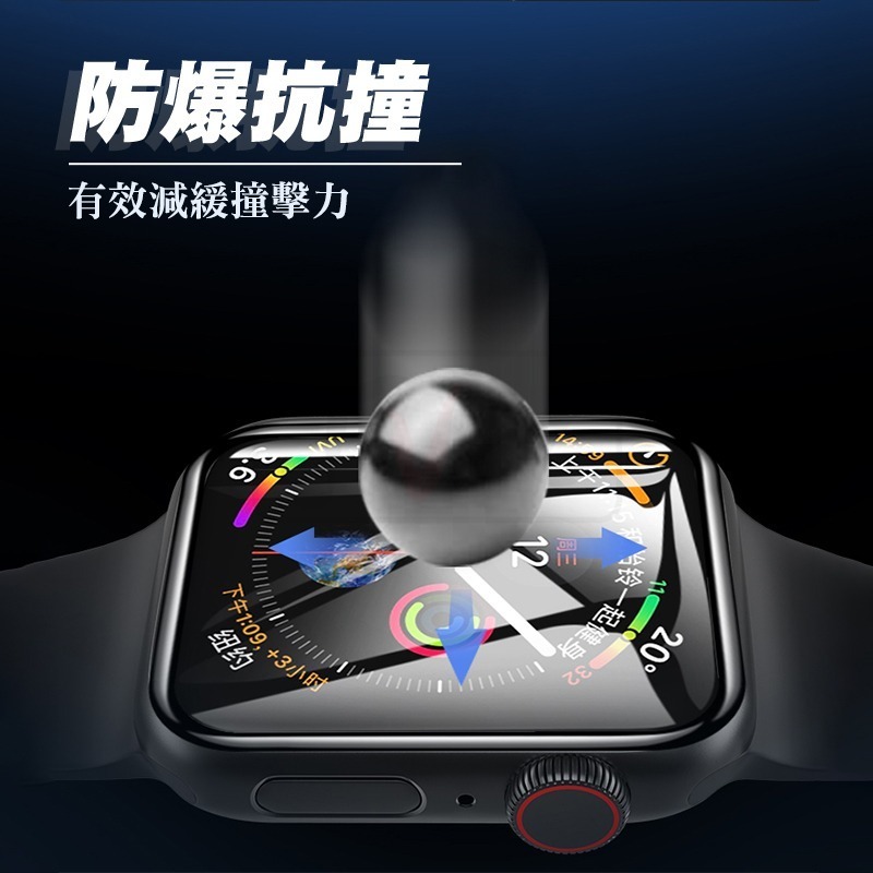 抗衝擊保護貼 貼膜神器 適用 Apple watch 保護貼 38 40 42 44 41 45 SE 5 6 7 8-細節圖3