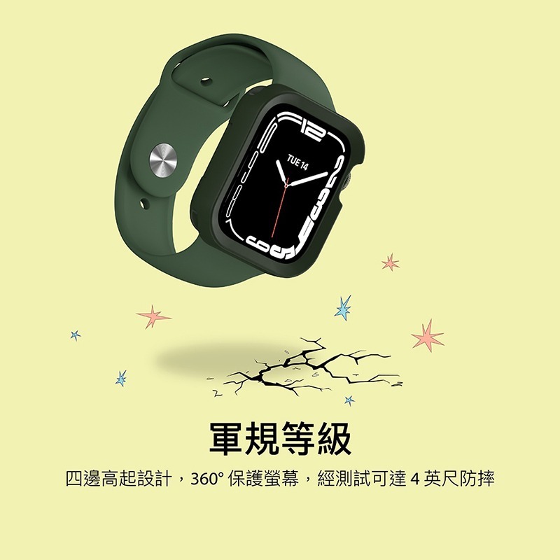 Switcheasy Colors 手錶保護殼 適用 Apple Watch 保護殼 8 7 45mm 41mm 錶殼-細節圖3