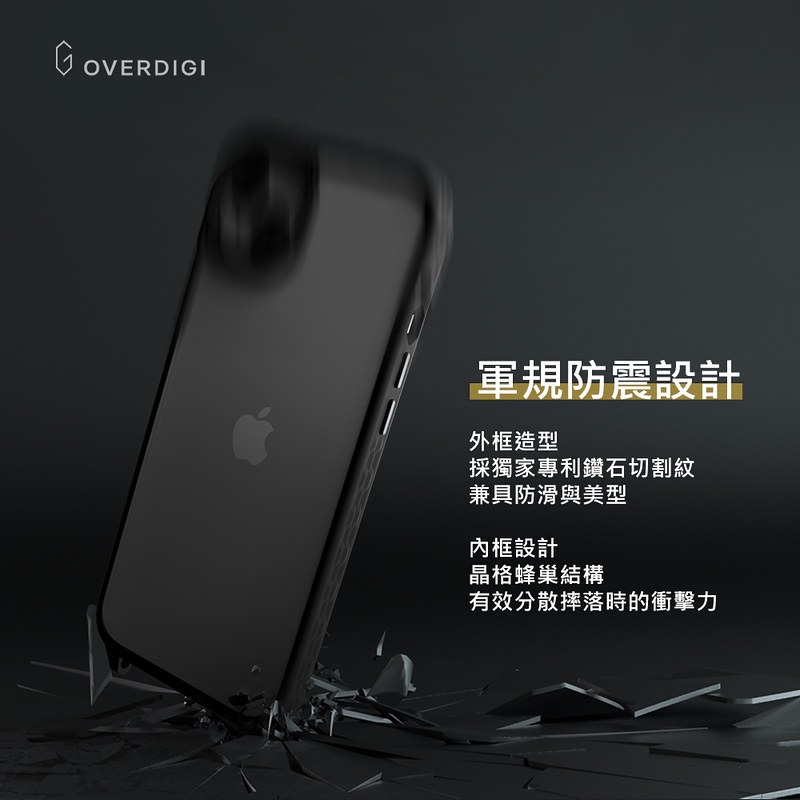 OVERDIGI OC One 彩鑽殼 掛繩殼 適用iPhone 15 Pro max 14 Plus 保護殼 手機殼-細節圖10