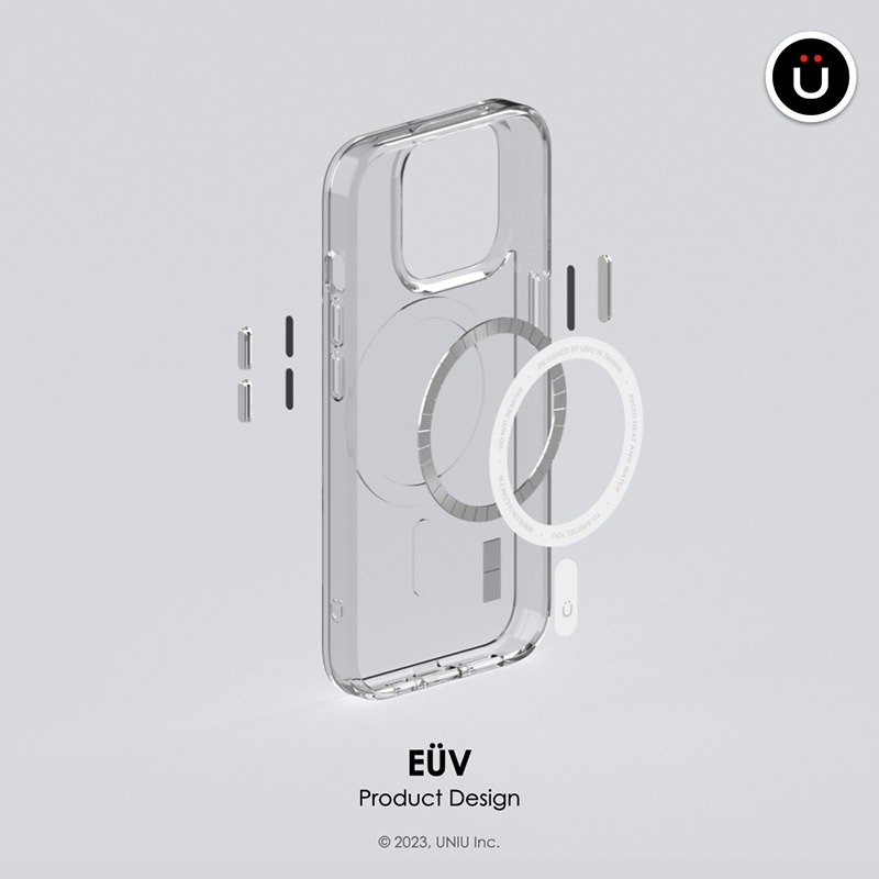 UNIU EÜV 變色透明殼 適用 iPhone 15 Pro Max 15 保護殼 透明殼 磁吸殼-細節圖4