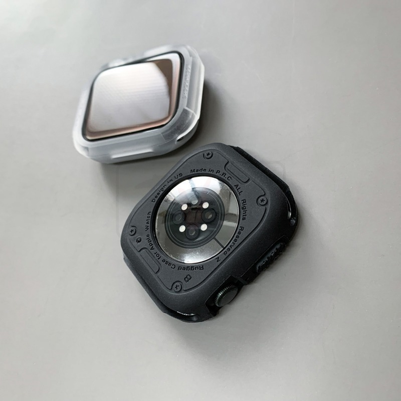 碳纖維紋錶殼 軟殼 適用 Apple watch 錶殼 保護殼 8 7 SE 6 5 4 45 41 40 44-細節圖4