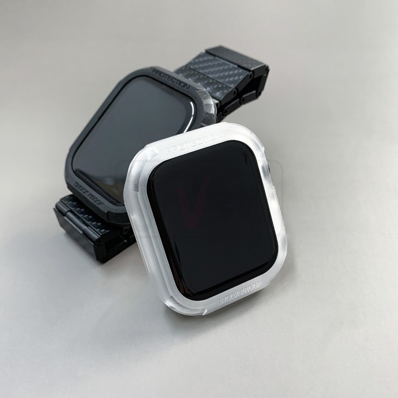 碳纖維紋錶殼 軟殼 適用 Apple watch 錶殼 保護殼 8 7 SE 6 5 4 45 41 40 44-細節圖5