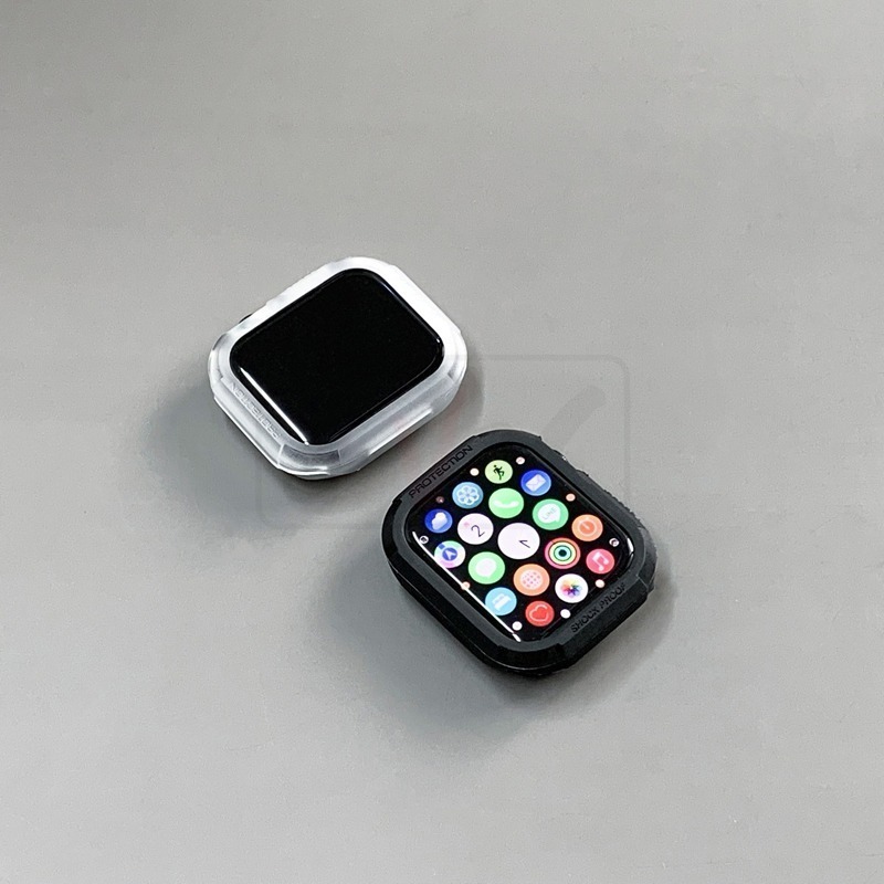 碳纖維紋錶殼 軟殼 適用 Apple watch 錶殼 保護殼 8 7 SE 6 5 4 45 41 40 44-細節圖6