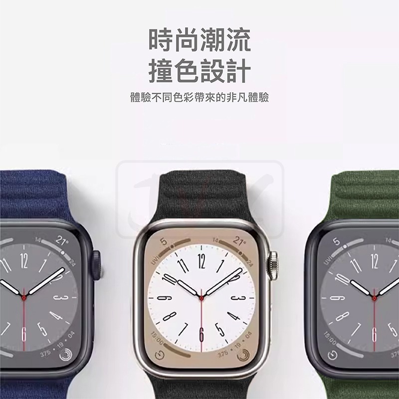 牛仔鏈紋錶帶 適用 Apple watch 錶帶 9 8 7 SE 6 5 4 38 40 42 44 41 45-細節圖7