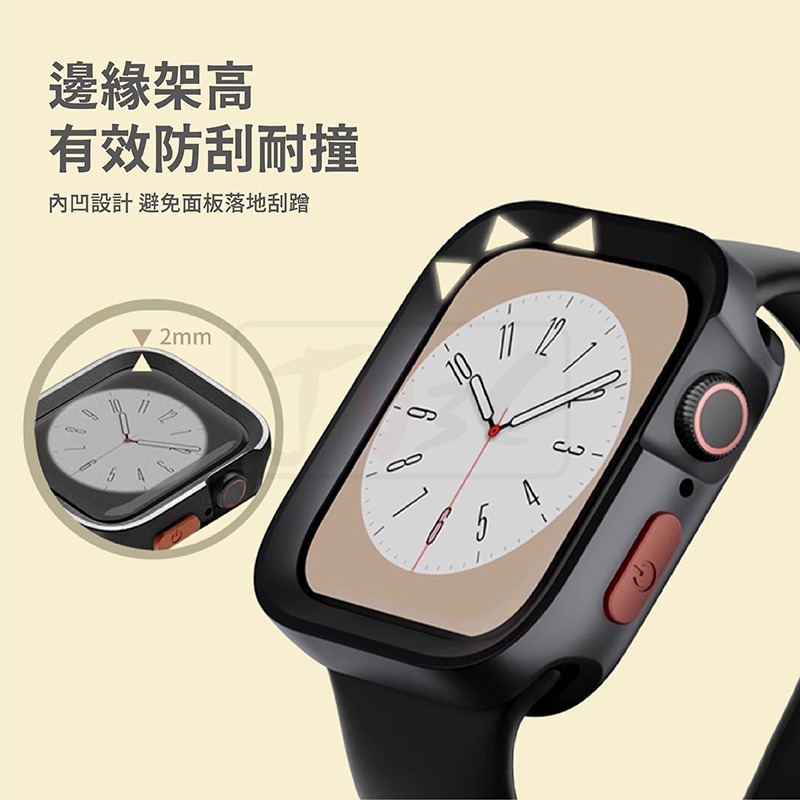 Colorful 手錶保護殼 適用 Apple Watch 錶殼 9 8 7 SE 6 5 45 44 41 40-細節圖3