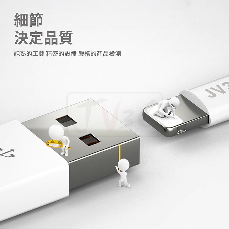 JV3C 快速充電傳輸線 適用 iPhone 快充線 PD USB Type-C 蘋果線 充電線 三星 華碩 OPPO-細節圖2