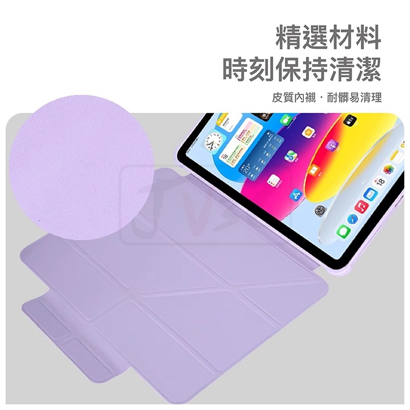 iPad Y折壓克力保護殼 適用 iPad 7 8 9 10 Air 10.9 Pro 11 10.2 mini 平板套-細節圖3