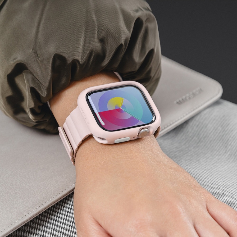 MAGEASY Skin 防水抗汙矽膠保護殼 適用 Apple Watch 手錶殼 保護殼 9 8 7 45 41 錶殼-細節圖9