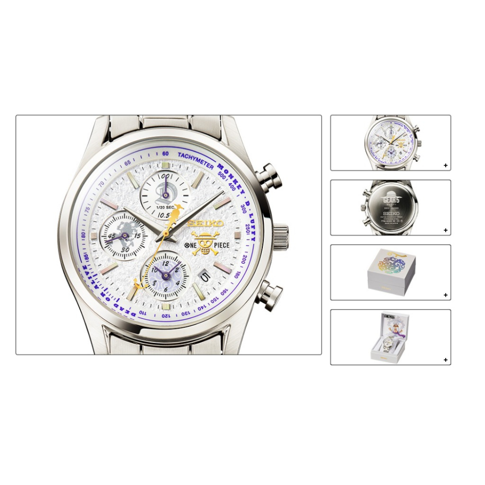 日版 SEIKO x ONE PIECE 海賊王 航海王 蒙其·D·魯夫 太陽神尼卡 五檔型態 聯名手錶-細節圖2