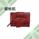 【紳士貓舖】三折仕女皮夾 日本進口 短夾 皮夾 錢包 名片夾-規格圖4