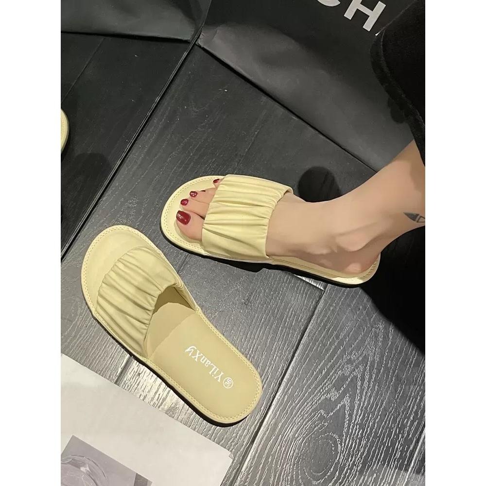 【leleshop】36-40 軟底拖鞋 雲朵拖鞋 仙女拖鞋平底拖鞋 女生涼拖鞋 一字帶涼拖鞋 厚底涼拖鞋 #9515-細節圖4