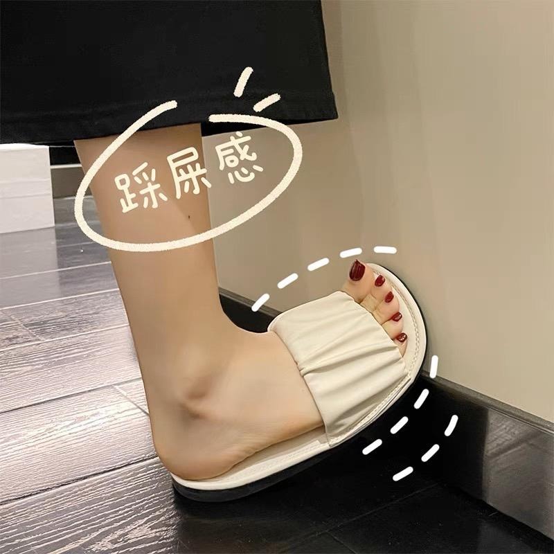 【leleshop】36-40 軟底拖鞋 雲朵拖鞋 仙女拖鞋平底拖鞋 女生涼拖鞋 一字帶涼拖鞋 厚底涼拖鞋 #9515-細節圖7