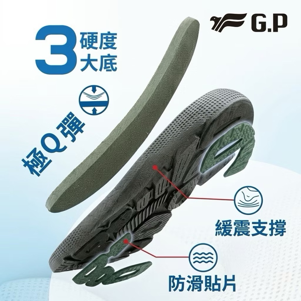 【G.P 涼拖鞋】 男鞋 輕羽量漂浮涼鞋 G6391M (SIZE:40-44) GP涼拖鞋 GP涼鞋 GP拖鞋 Gp-細節圖7