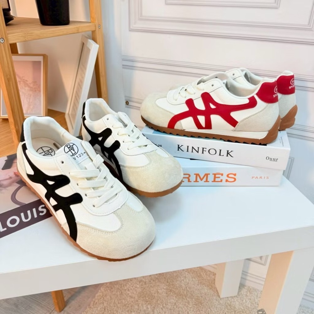 台灣出貨 女生平底鞋 學生鞋 休閒鞋 運動鞋 帆布鞋 工作鞋 透氣運動鞋#LV5-322-細節圖2