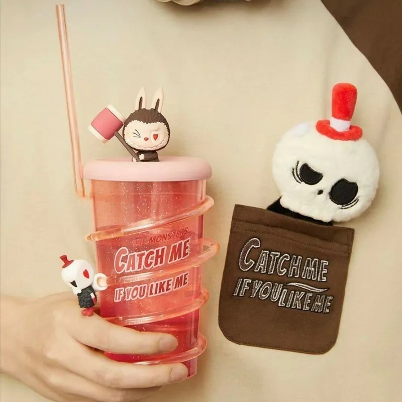 <官方正版授權>The Monsters Labubu 隨身吸管杯 冷水杯 泡泡瑪特-細節圖2