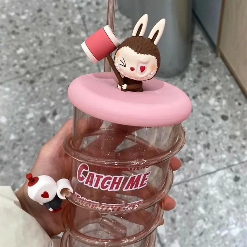 <官方正版授權>The Monsters Labubu 隨身吸管杯 冷水杯 泡泡瑪特-細節圖5