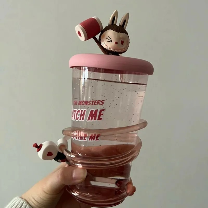 <官方正版授權>The Monsters Labubu 隨身吸管杯 冷水杯 泡泡瑪特-細節圖8