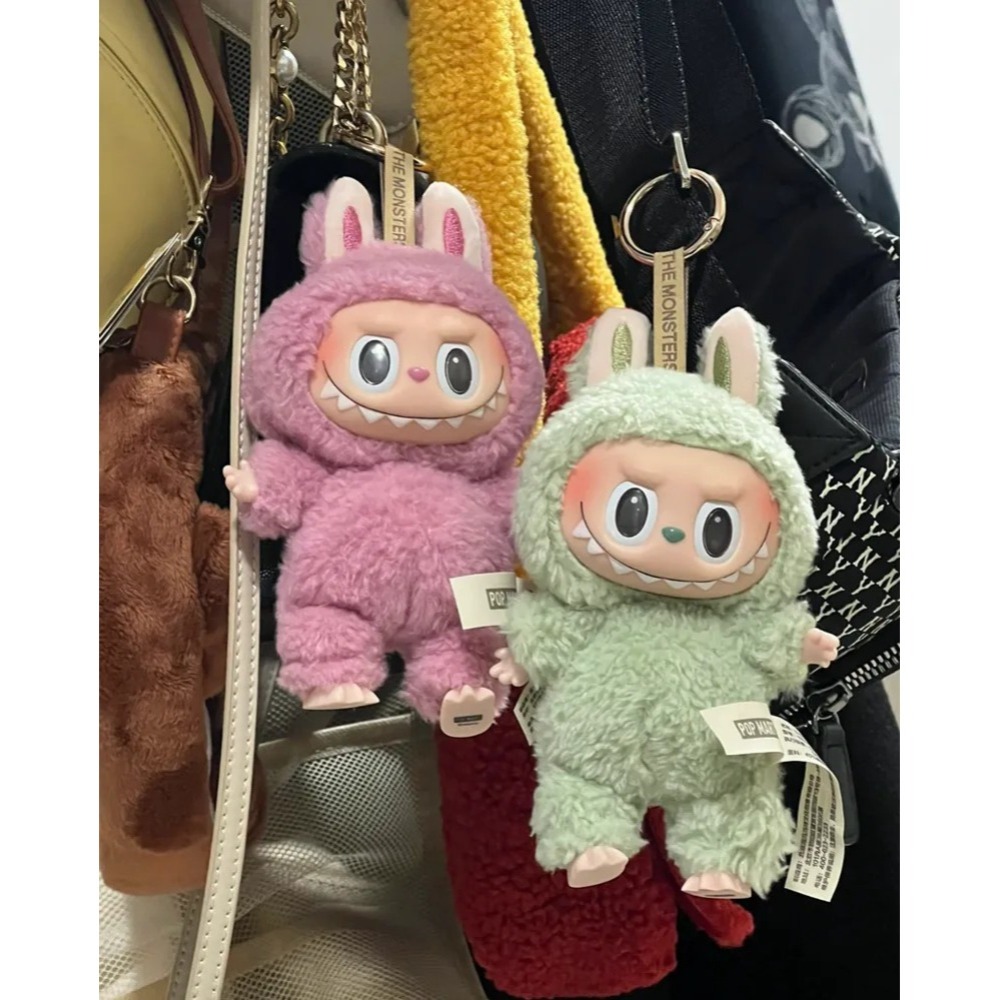 <官方正版><快速出貨>Labubu 心動馬卡龍 鑰匙圈 吊飾 泡泡瑪特 盲盒 Lisa同款-細節圖3