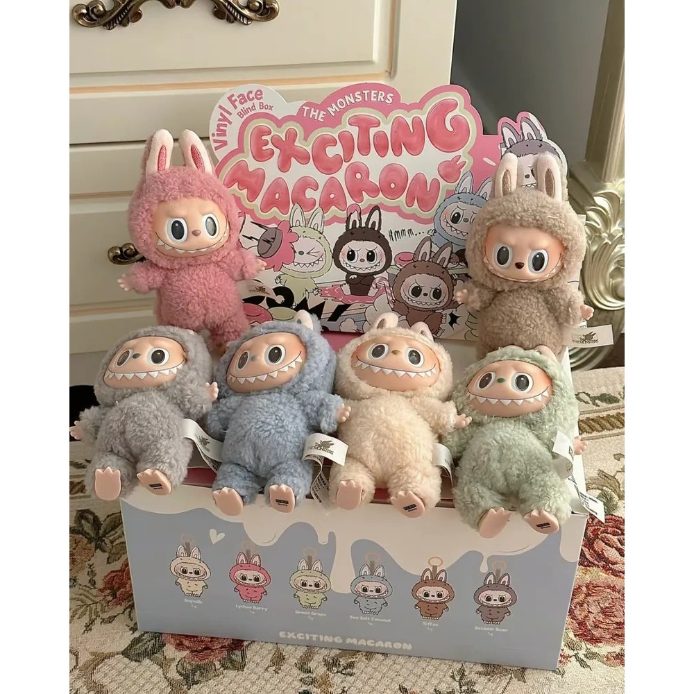 <官方正版><快速出貨>Labubu 心動馬卡龍 鑰匙圈 吊飾 泡泡瑪特 盲盒 Lisa同款-細節圖8