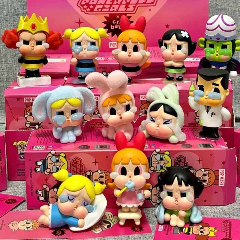 <官方正版授權>CRYBABY X 飛天小女警哭娃系列 盲盒 泡泡瑪特 POPMART 公仔 電視機展示盒-細節圖2