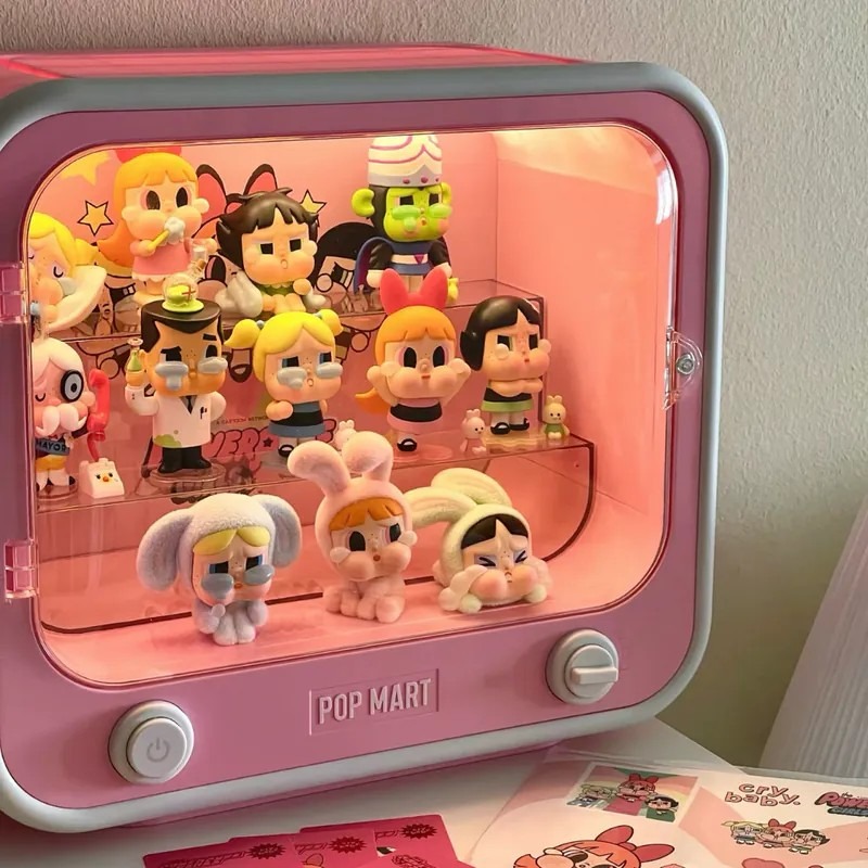 <官方正版授權>CRYBABY X 飛天小女警哭娃系列 盲盒 泡泡瑪特 POPMART 公仔 電視機展示盒-細節圖9