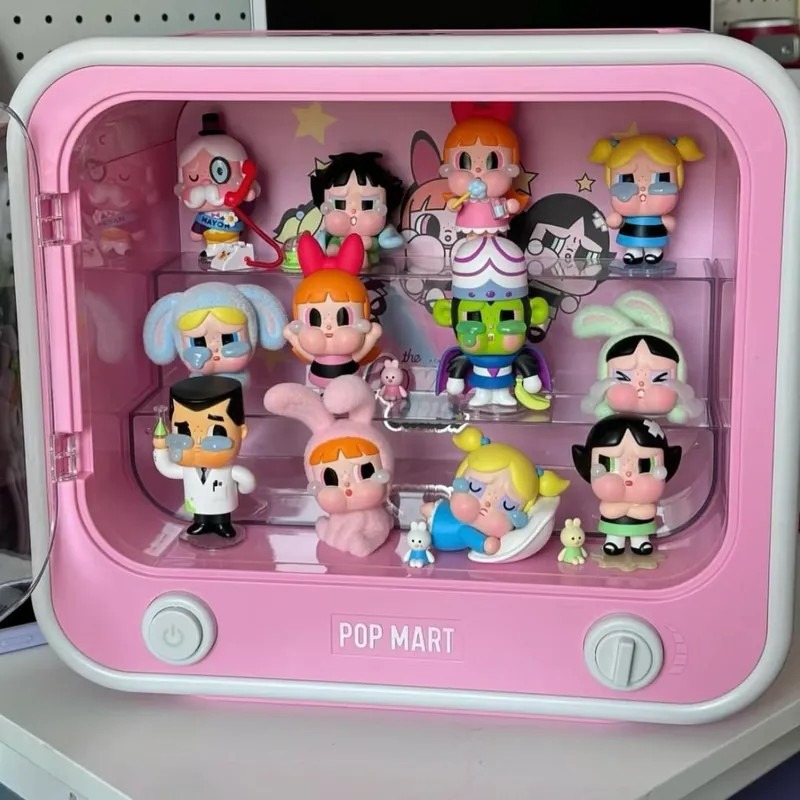 <官方正版授權>CRYBABY X 飛天小女警哭娃系列 盲盒 泡泡瑪特 POPMART 公仔 電視機展示盒-細節圖11