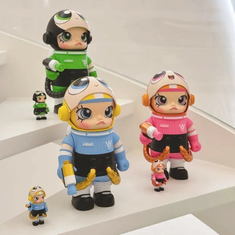 <官方正版授權>POP MART 飛天小女警 MEGA SPACE MOLLY 400+100% 花花 毛毛 泡泡瑪特-細節圖2