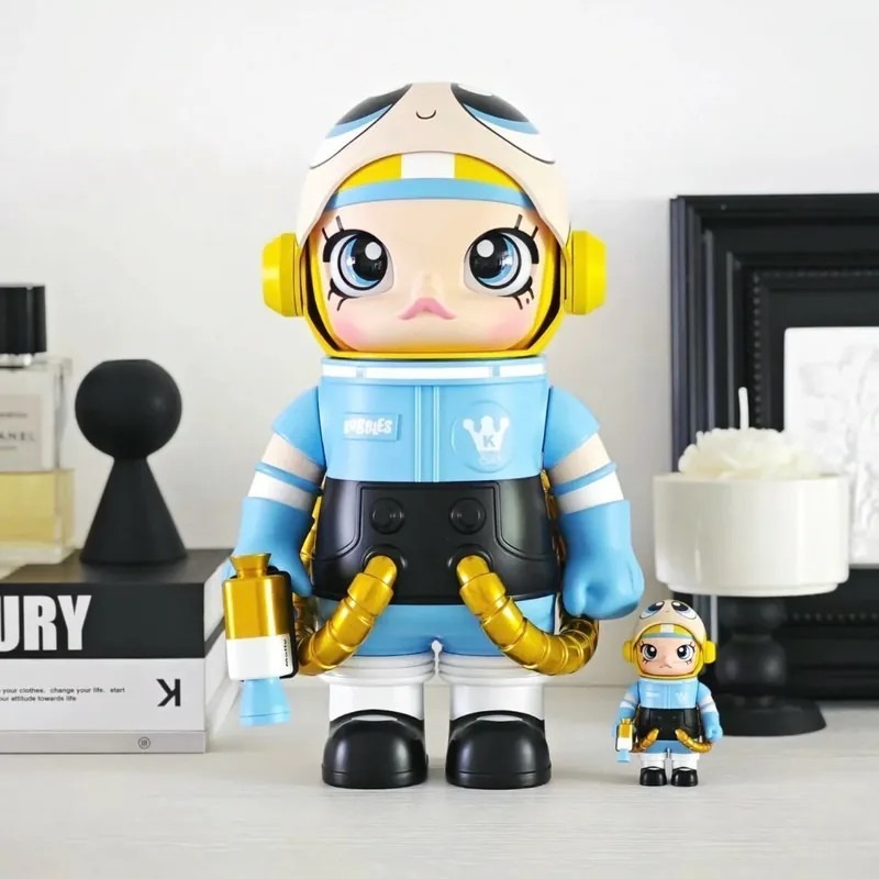 <官方正版授權>POP MART 飛天小女警 MEGA SPACE MOLLY 400+100% 花花 毛毛 泡泡瑪特-細節圖7