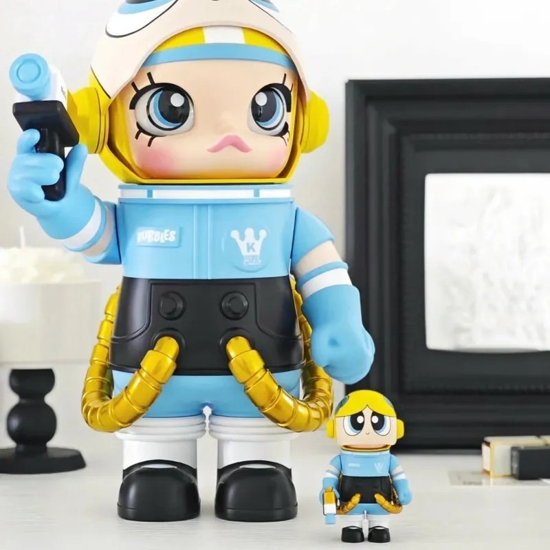 <官方正版授權>POP MART 飛天小女警 MEGA SPACE MOLLY 400+100% 花花 毛毛 泡泡瑪特-細節圖8