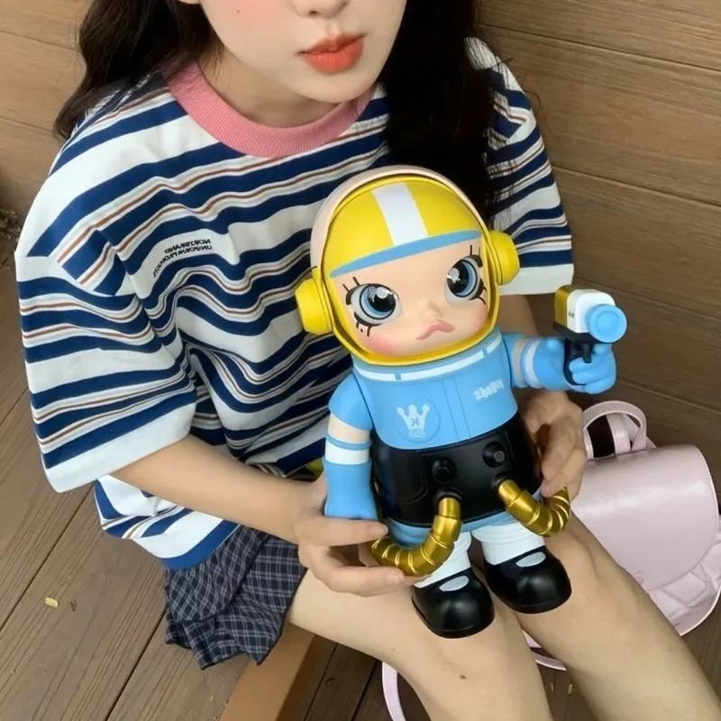 <官方正版授權>POP MART 飛天小女警 MEGA SPACE MOLLY 400+100% 花花 毛毛 泡泡瑪特-細節圖9