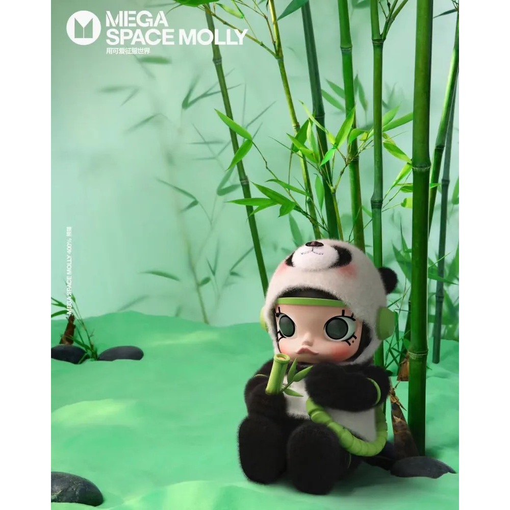 <官方正版授權>POPMART泡泡瑪特 SPACE MOLLY 熊貓 400%🐼-細節圖2