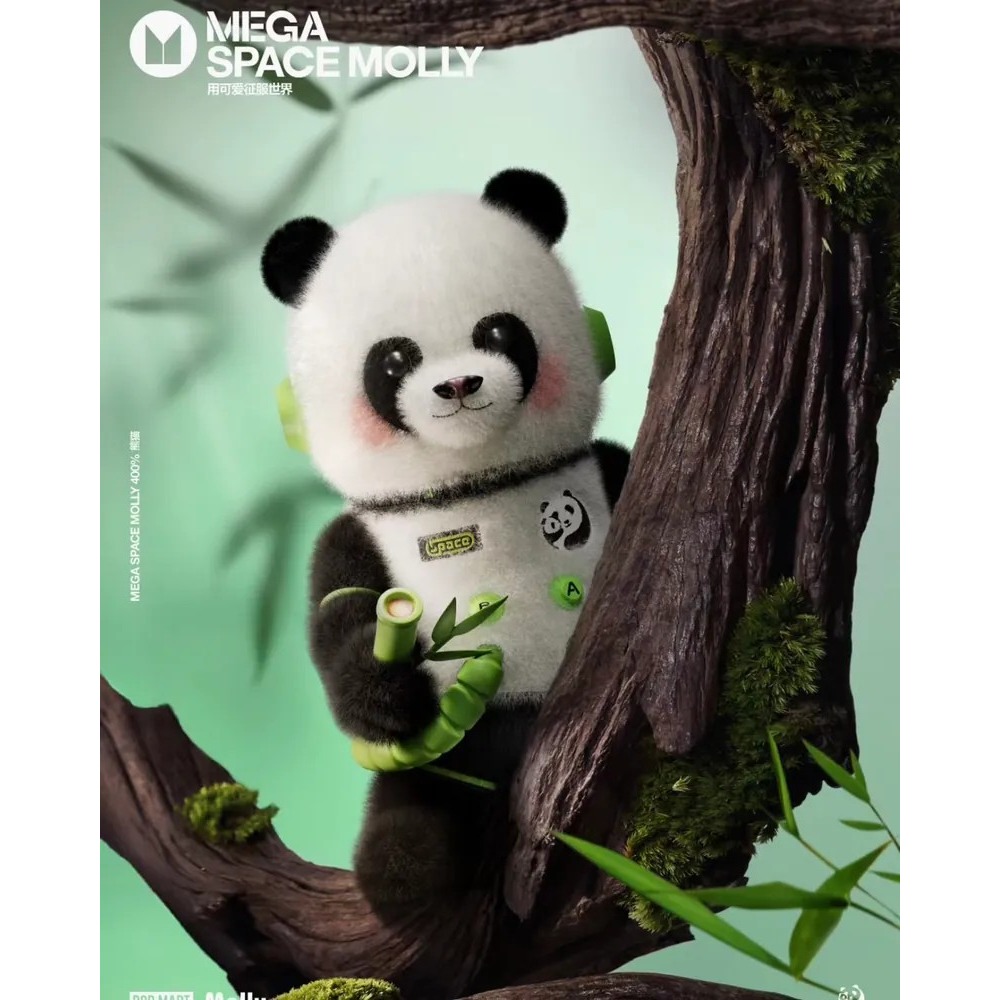 <官方正版授權>POPMART泡泡瑪特 SPACE MOLLY 熊貓 400%🐼-細節圖11