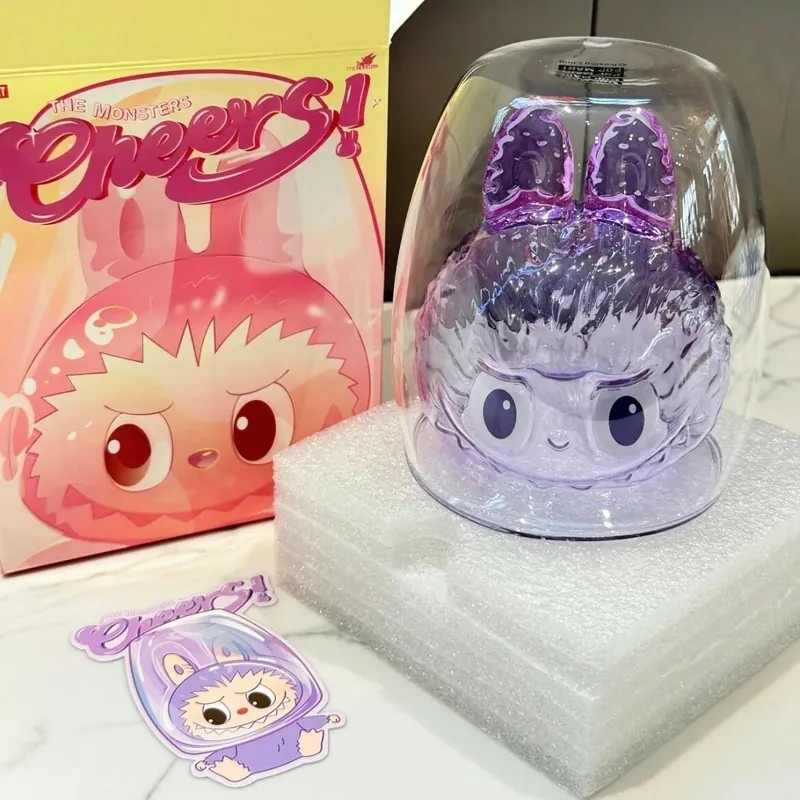 <官方正版授權>Labubu The Monsters Cheers 雙層玻璃杯 泡泡瑪特 盲盒 水杯-細節圖8