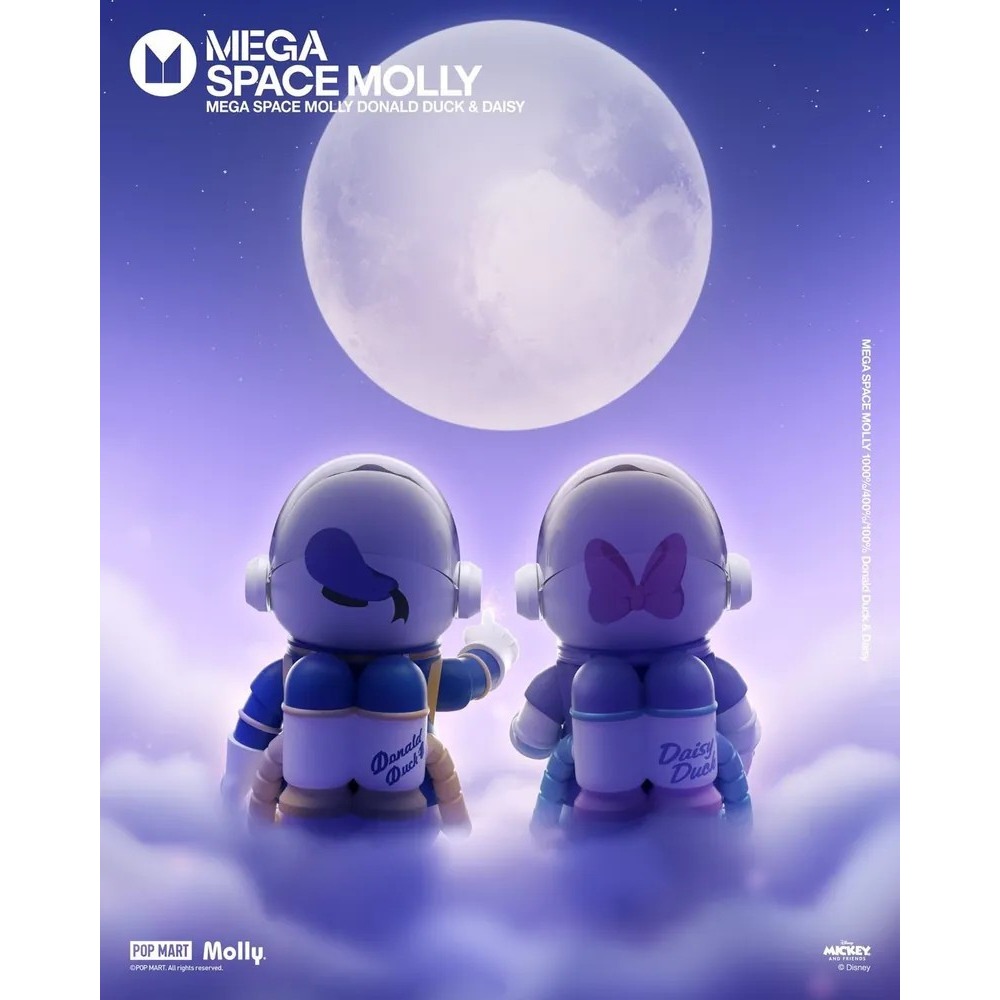 <官方正版授權>POPMART 泡泡瑪特 MEGA SPACE MOLLY 唐老鴨 黛西 400% 1000%-細節圖4