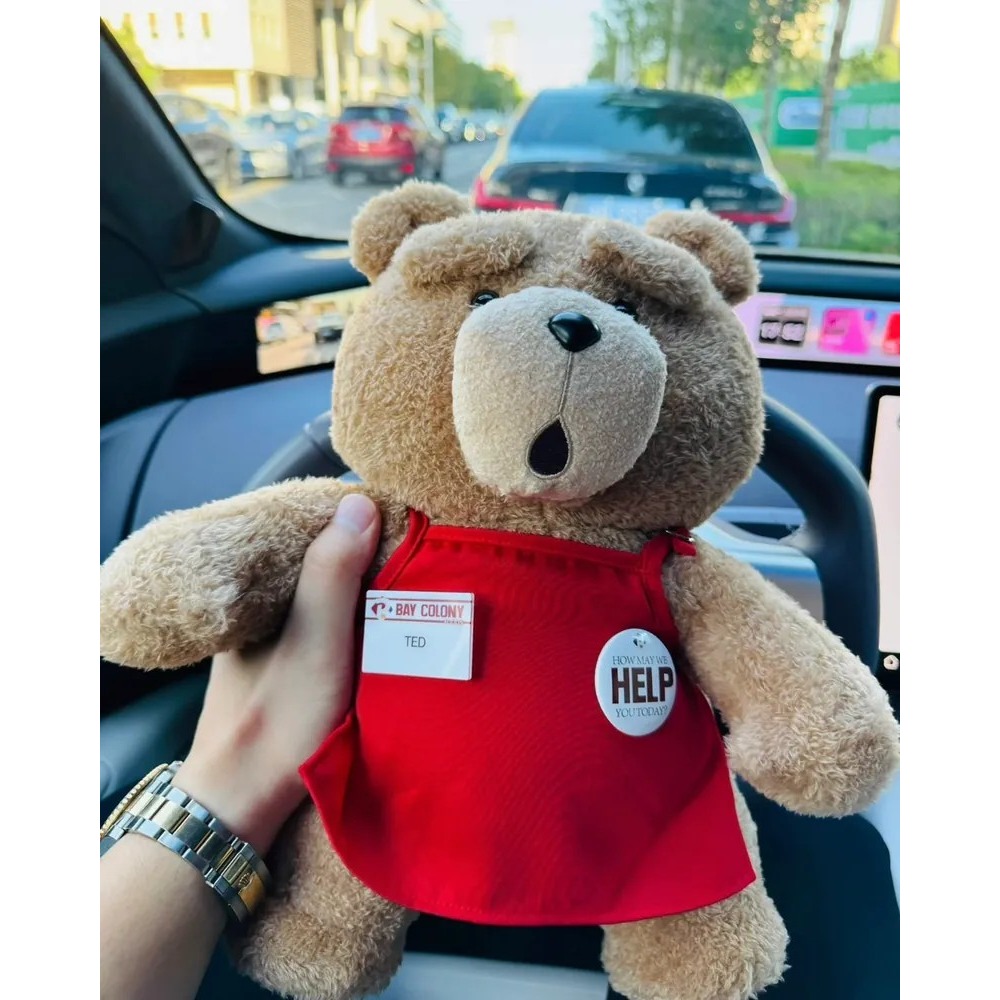 <正版授權>POPMART泡泡瑪特 TED2 熊麻吉 泰迪熊 可動絨毛玩偶 30公分-細節圖3