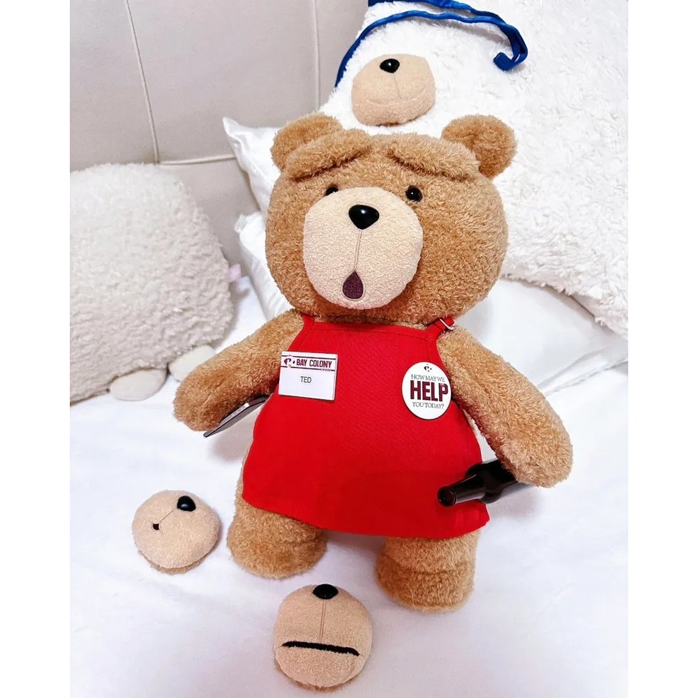 <正版授權>POPMART泡泡瑪特 TED2 熊麻吉 泰迪熊 可動絨毛玩偶 30公分-細節圖4