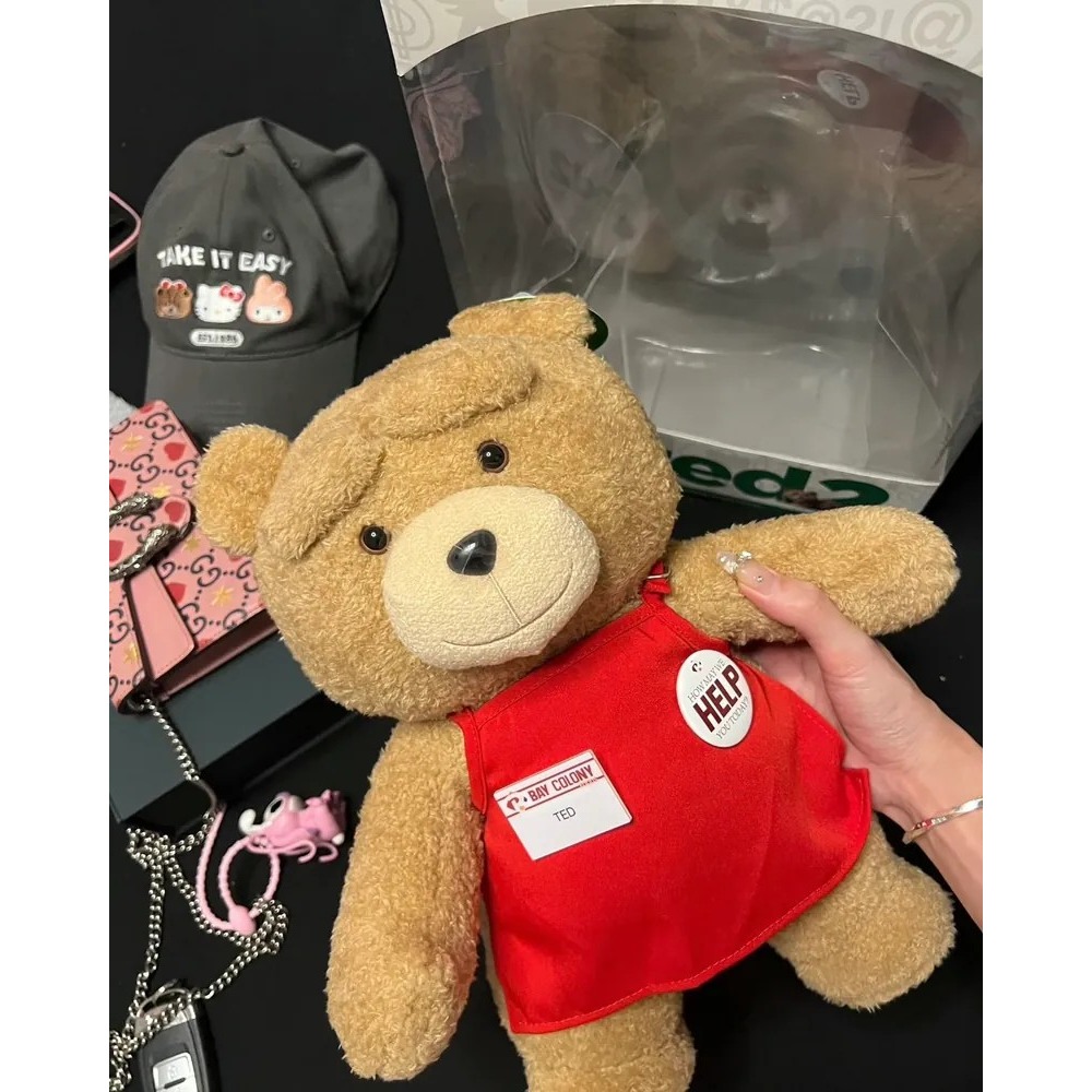 <正版授權>POPMART泡泡瑪特 TED2 熊麻吉 泰迪熊 可動絨毛玩偶 30公分-細節圖5